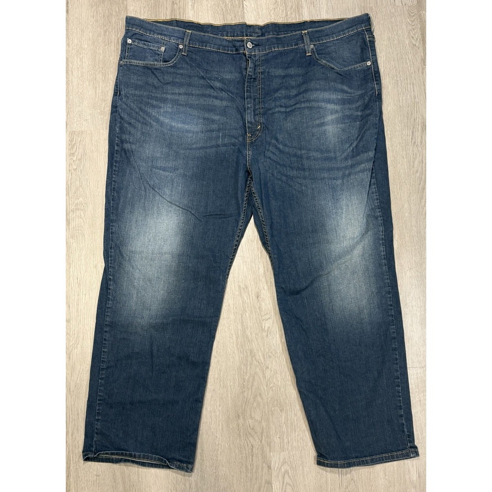 Levi's 559 Relaxed Straight Jeans Mens Size 50x30 Dark Wash Blue Denim 559-0059